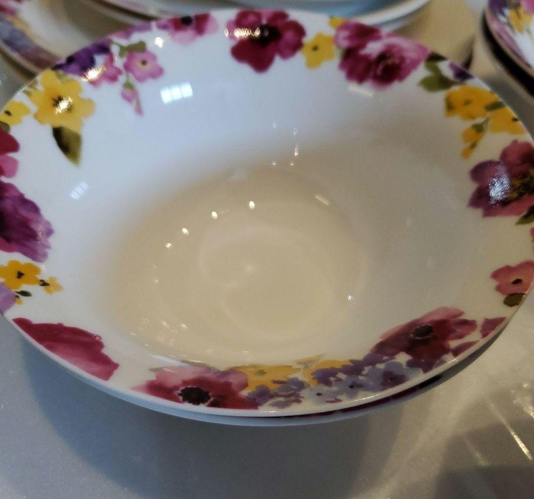 メルカリ便送料込♪Francfranc♪花柄陶器深皿フランフランフロナFLONA