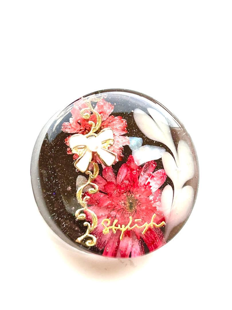 新作☆レジンヘアゴム　ミルクチョコ