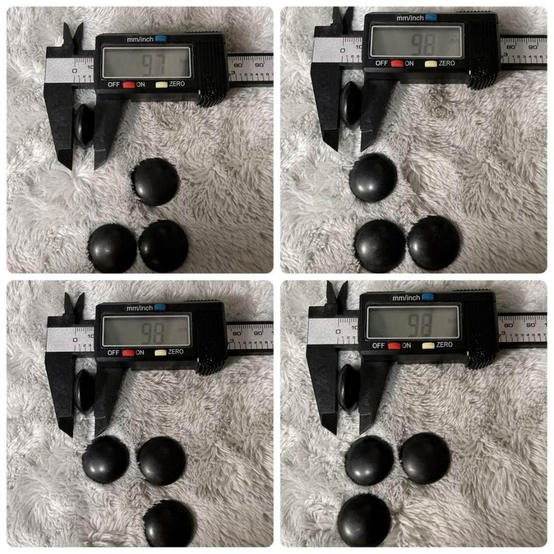 【碁笥付】蛤碁石34号 約9.6mm 那智黒石 白180個 黒174個