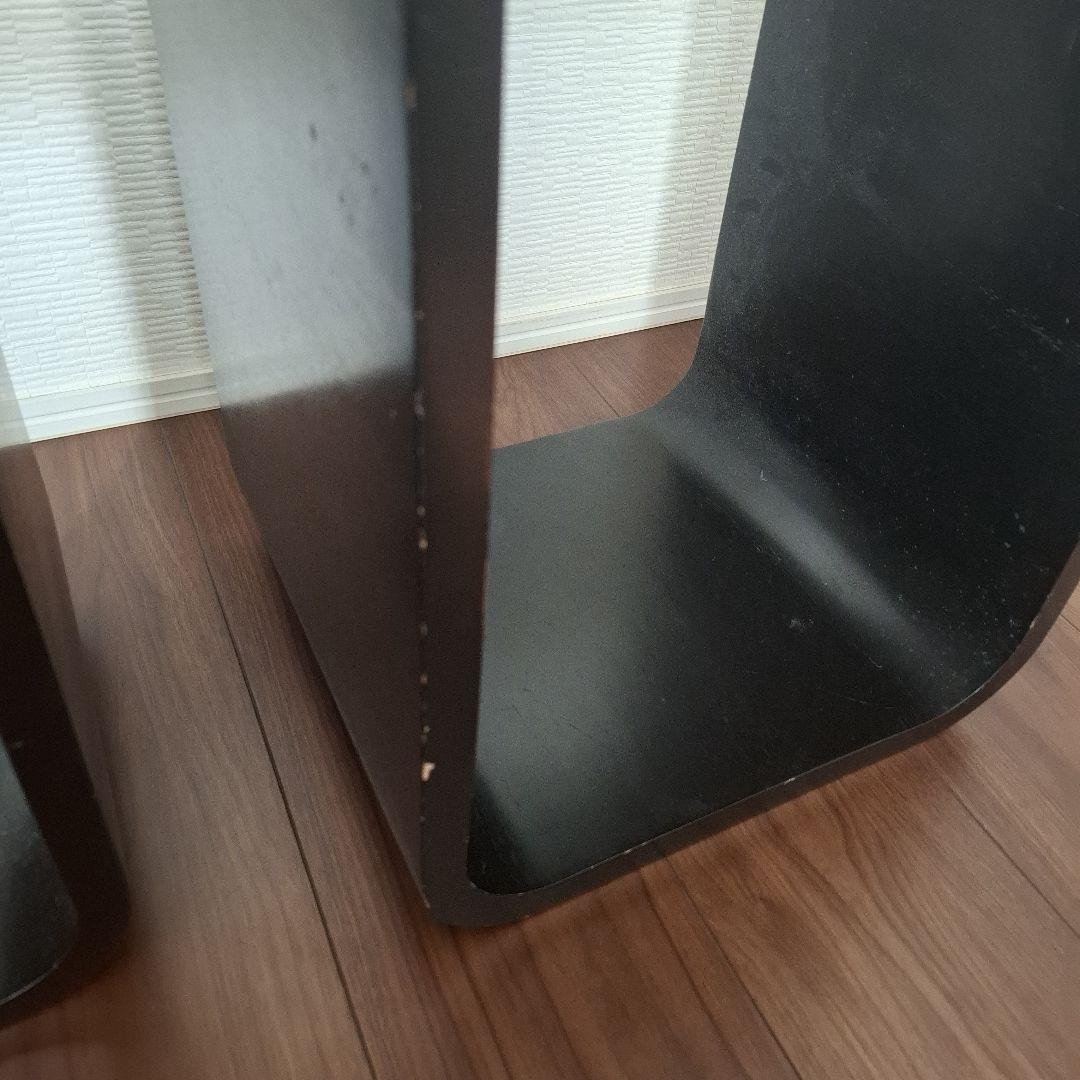 黒い木製収納ラック　ブーム　メトロ　キューブ　シェルフ