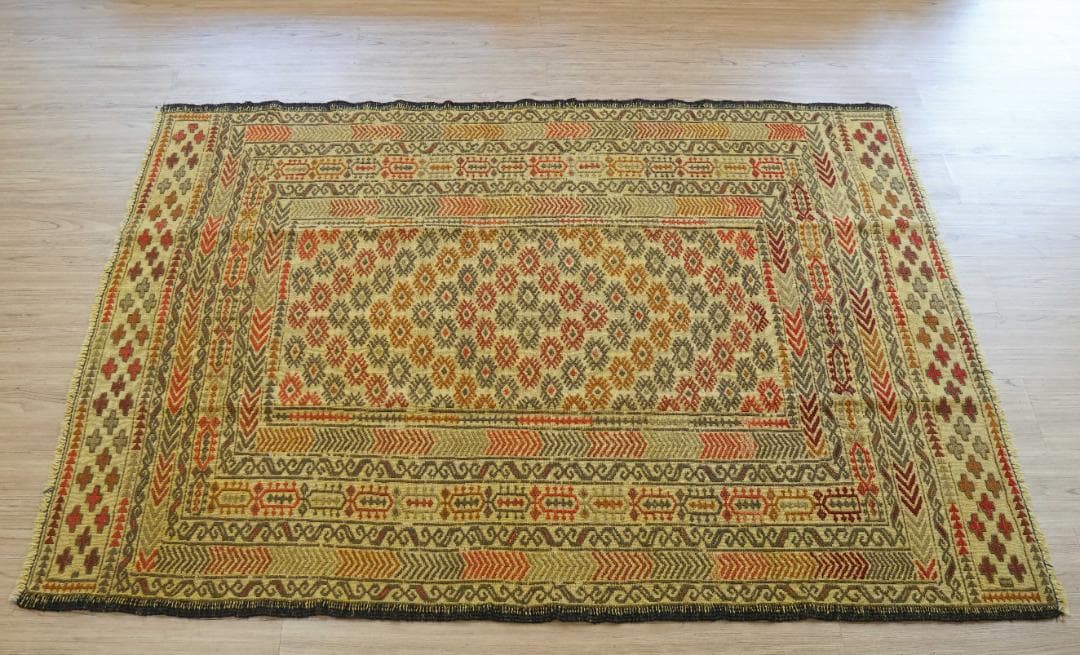 アフガニスタン オールド キリム 手織り絨毯 175×124cm トライバル