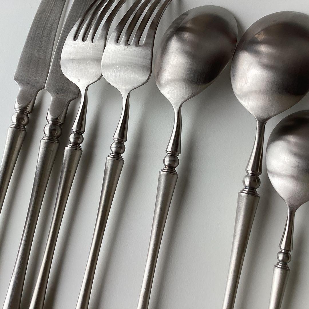 未使用 シルバー カトラリー ディナー & デザート スプーン フォーク ナイフ