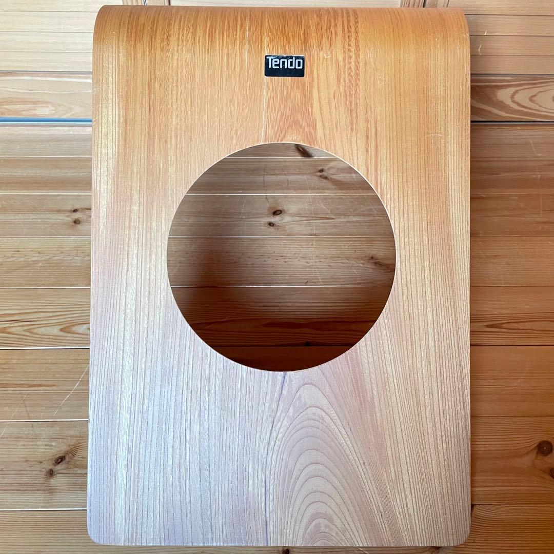 Tendo天童木工　木製穴あき座椅子 2脚セット