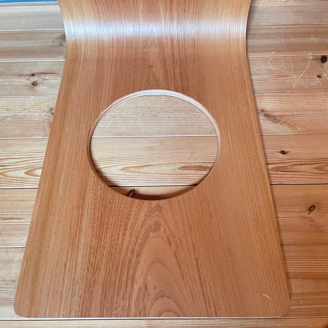 Tendo天童木工　木製穴あき座椅子 2脚セット