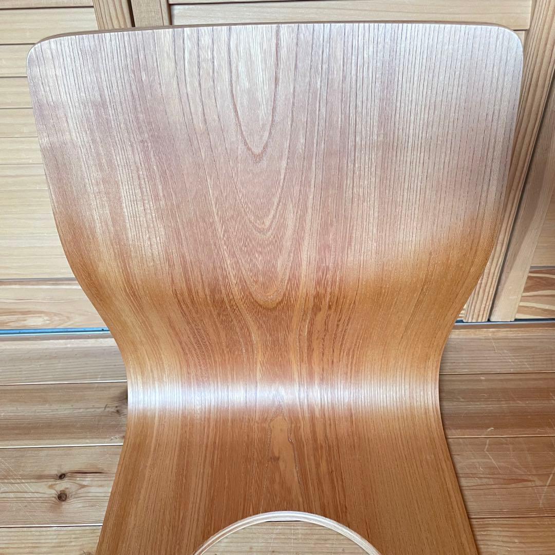 Tendo天童木工　木製穴あき座椅子 2脚セット