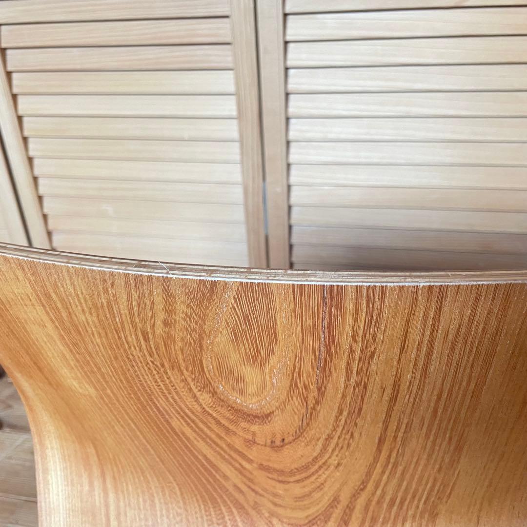 Tendo天童木工　木製穴あき座椅子 2脚セット