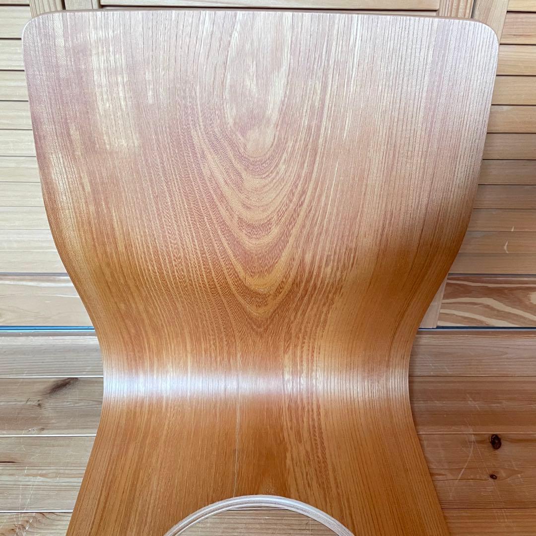 Tendo天童木工　木製穴あき座椅子 2脚セット