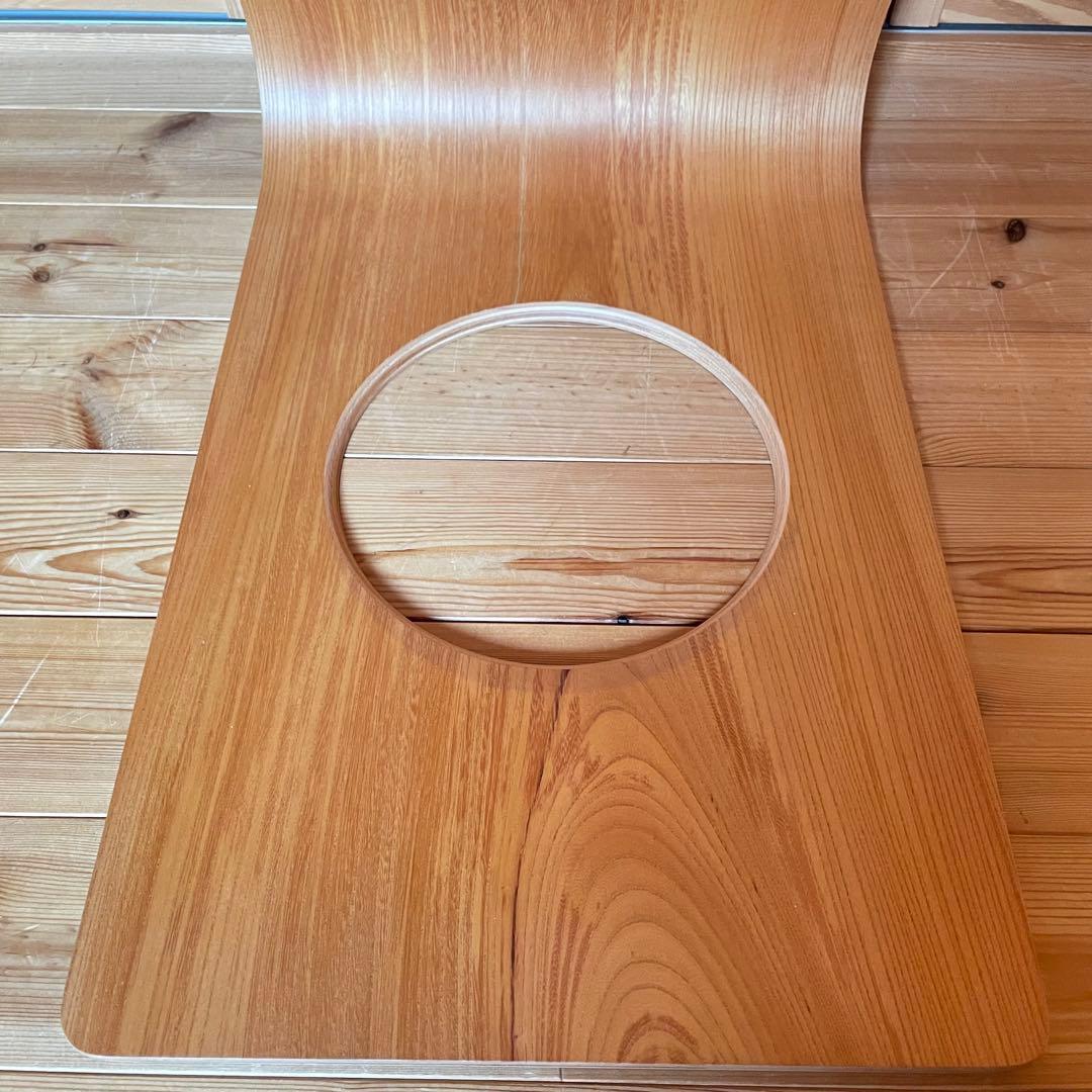 Tendo天童木工　木製穴あき座椅子 2脚セット