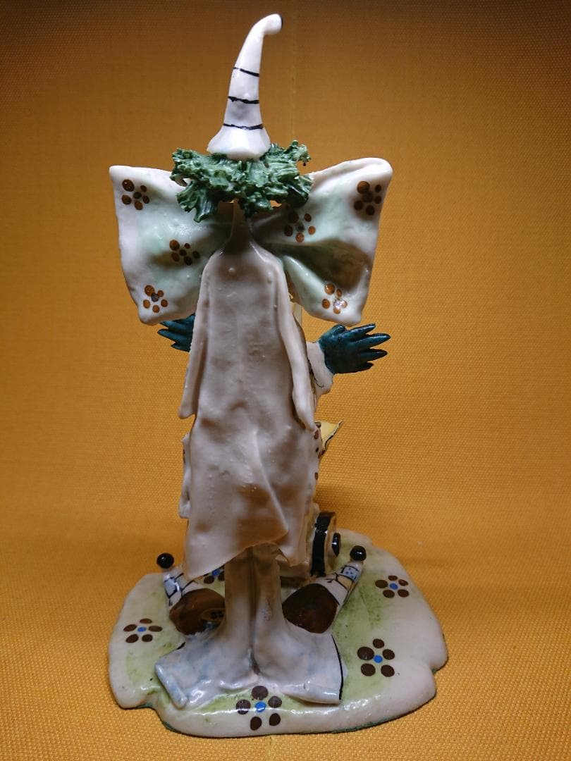 人形　ピエロ　彫像　オブジェ　置物　インテリア　工芸品　美術品　A1286