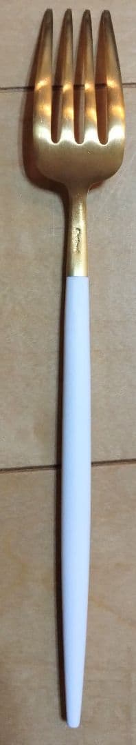 クチポール　ホワイト×ゴールドカトラリー各種セット 5点