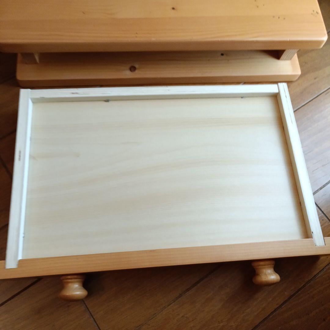 木製 3面鏡 ドレッサー　大きめ　高さ50㌢程　カントリーナチュラル