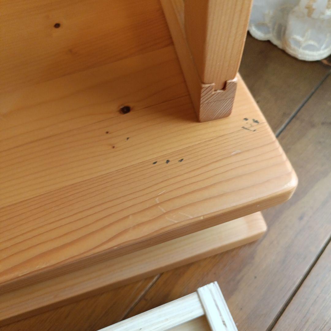 木製 3面鏡 ドレッサー　大きめ　高さ50㌢程　カントリーナチュラル