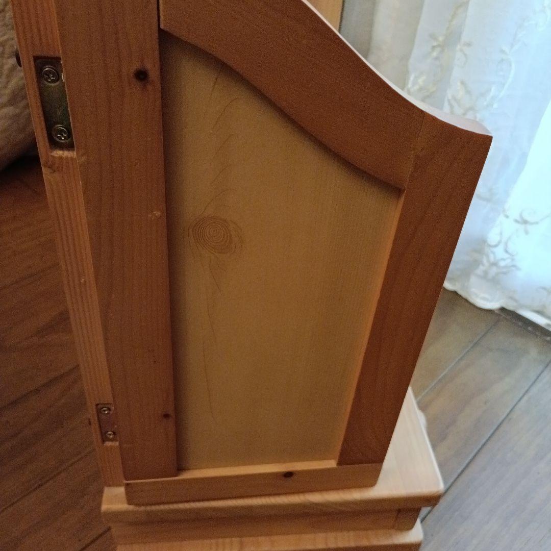 木製 3面鏡 ドレッサー　大きめ　高さ50㌢程　カントリーナチュラル