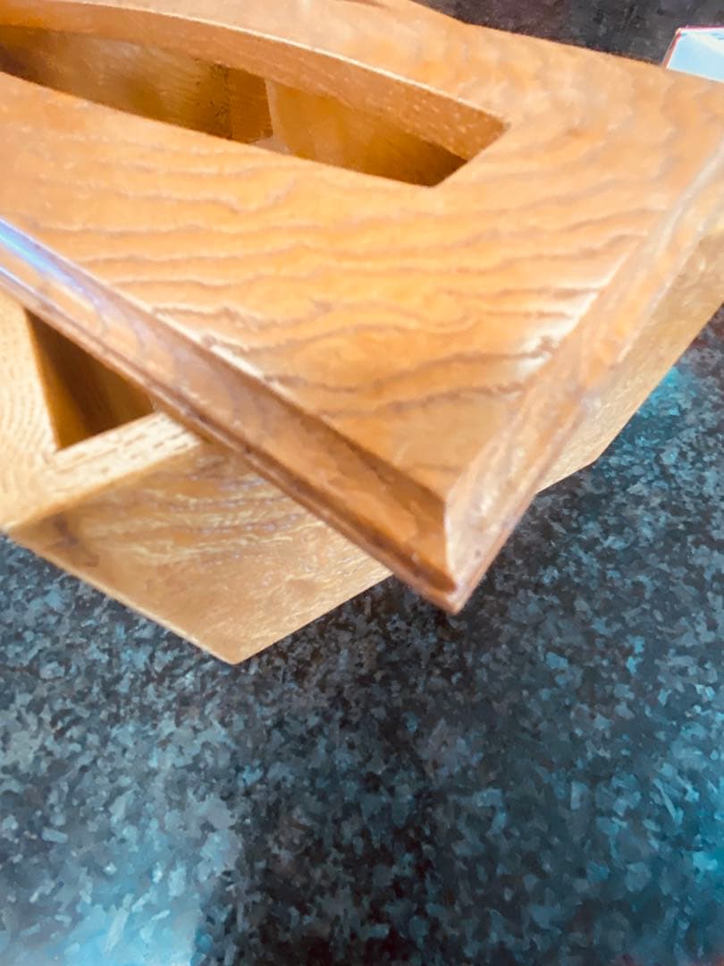 銘木ケヤキ玉杢のテッシュボックス