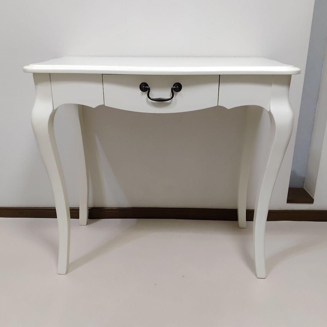 コンソールテーブル 猫脚デスク ドレッサー ホワイト