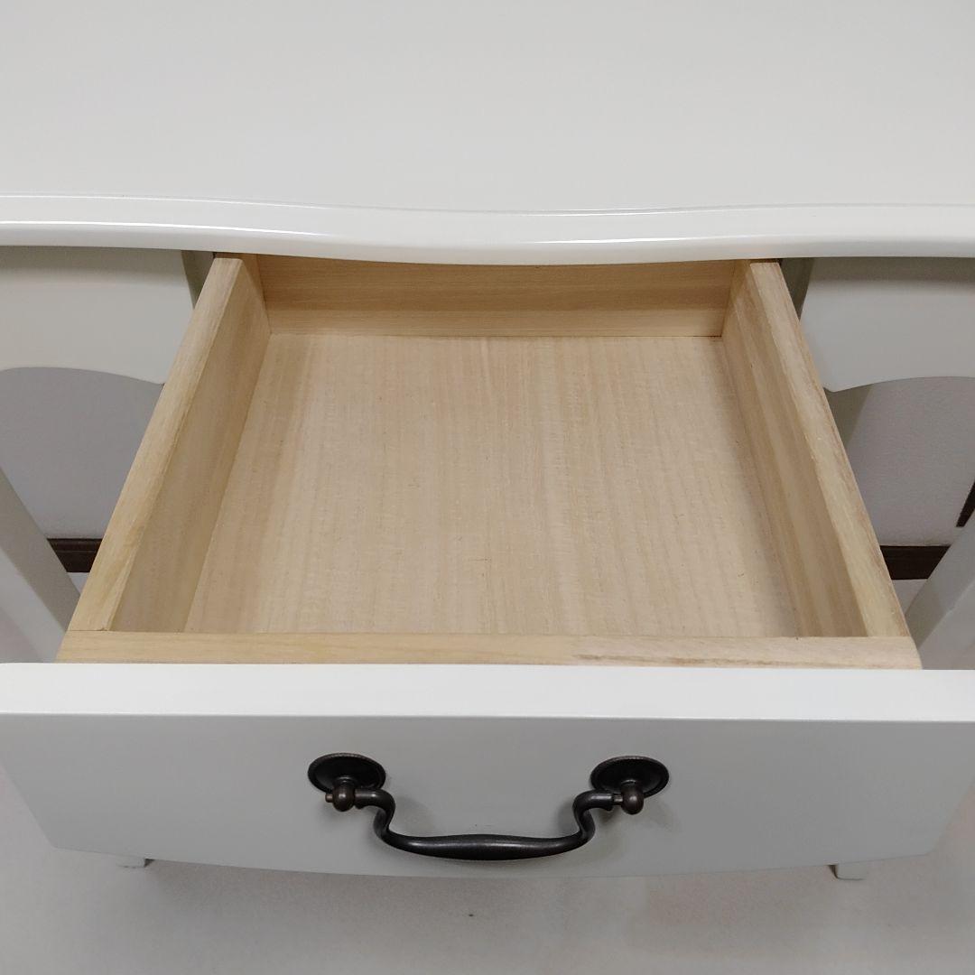 コンソールテーブル 猫脚デスク ドレッサー ホワイト