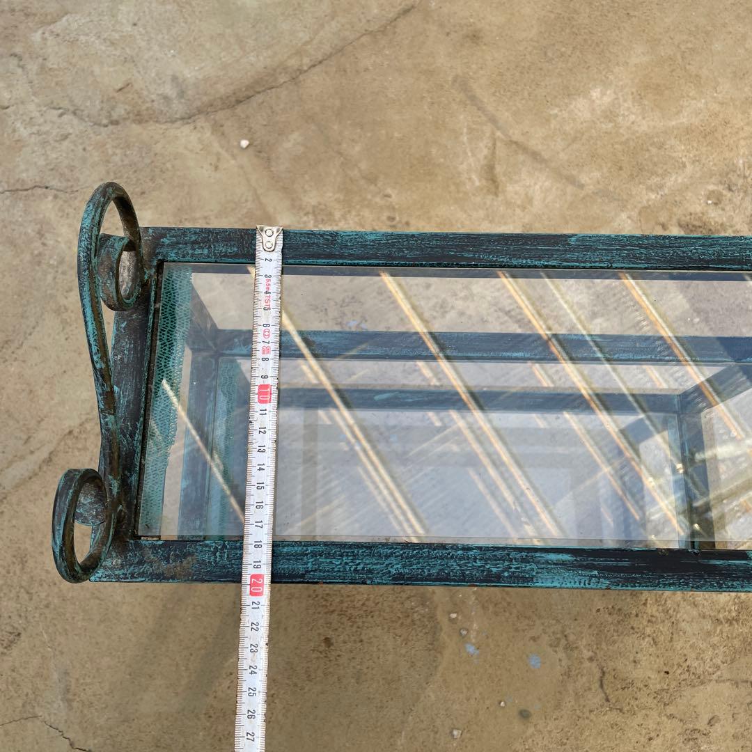 植物用 小型3段 アイアンラック 温室 棚 オープンラック 飾り棚 アンティーク