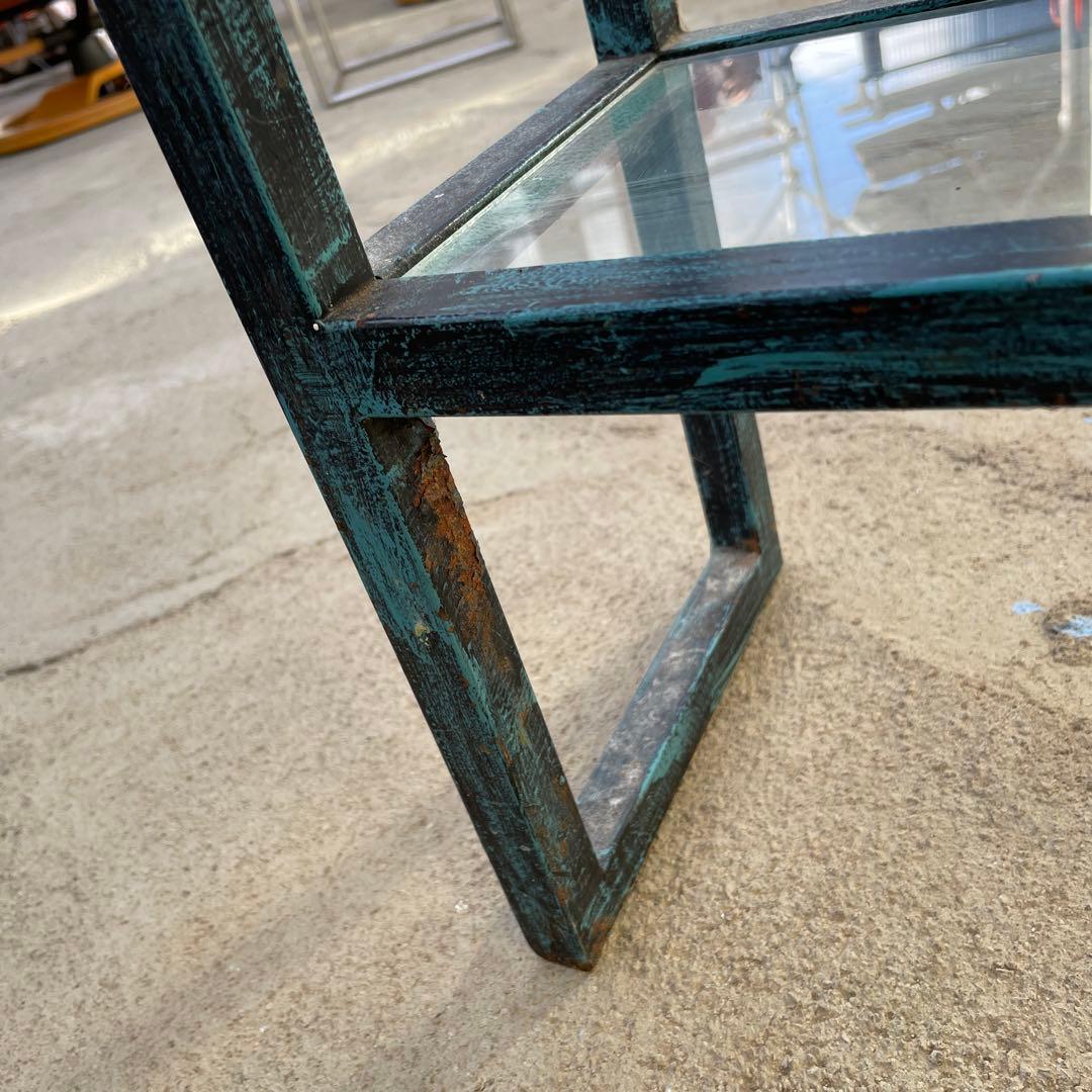 植物用 小型3段 アイアンラック 温室 棚 オープンラック 飾り棚 アンティーク