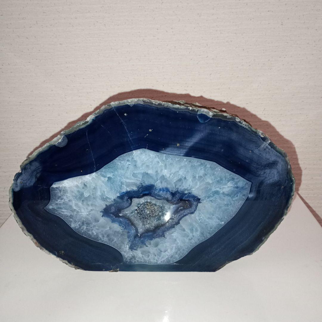 天然鑑賞石✯ブルーメノウ（青瑪瑙）鑑賞用約2.6kg　原石