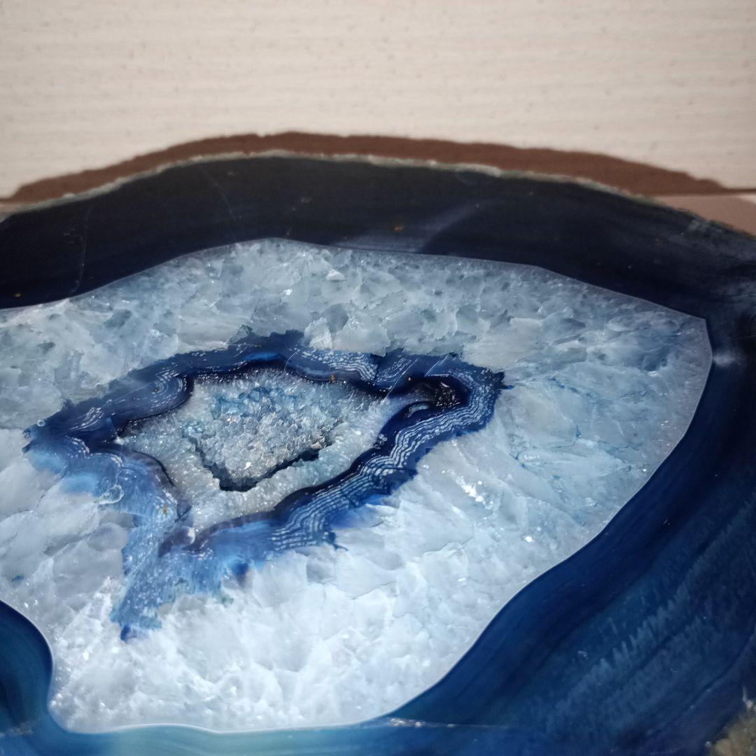 天然鑑賞石✯ブルーメノウ（青瑪瑙）鑑賞用約2.6kg　原石