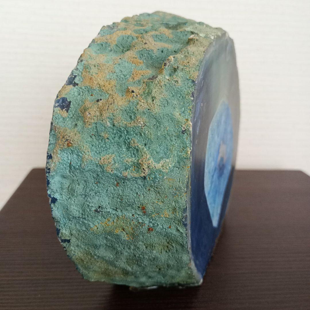 天然鑑賞石✯ブルーメノウ（青瑪瑙）鑑賞用約2.6kg　原石