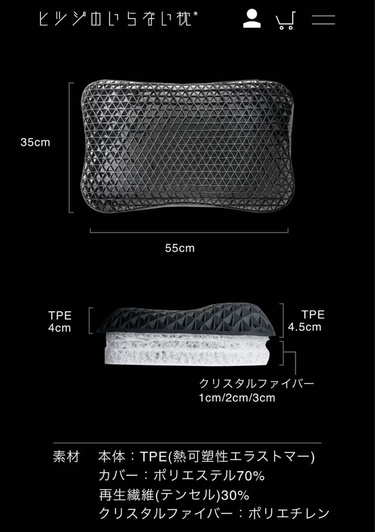 (使用回数1回)到着ヒツジのいらない枕(調律) ※高さ調整2cm以外付属