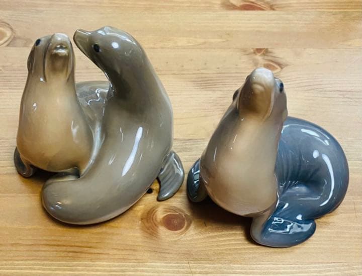 ロイヤルコペンハーゲン　アシカ　置物　2体