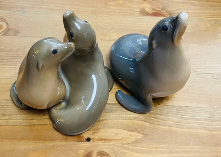 ロイヤルコペンハーゲン　アシカ　置物　2体