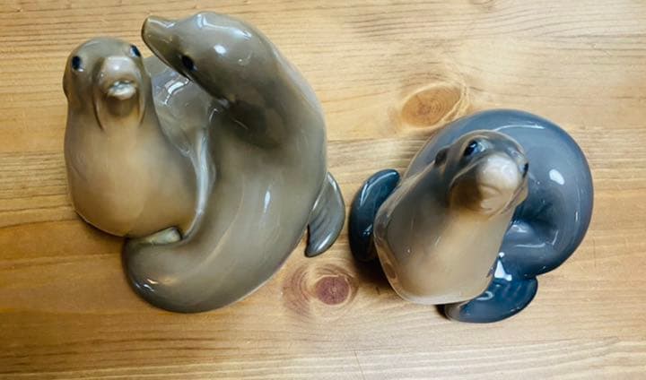ロイヤルコペンハーゲン　アシカ　置物　2体