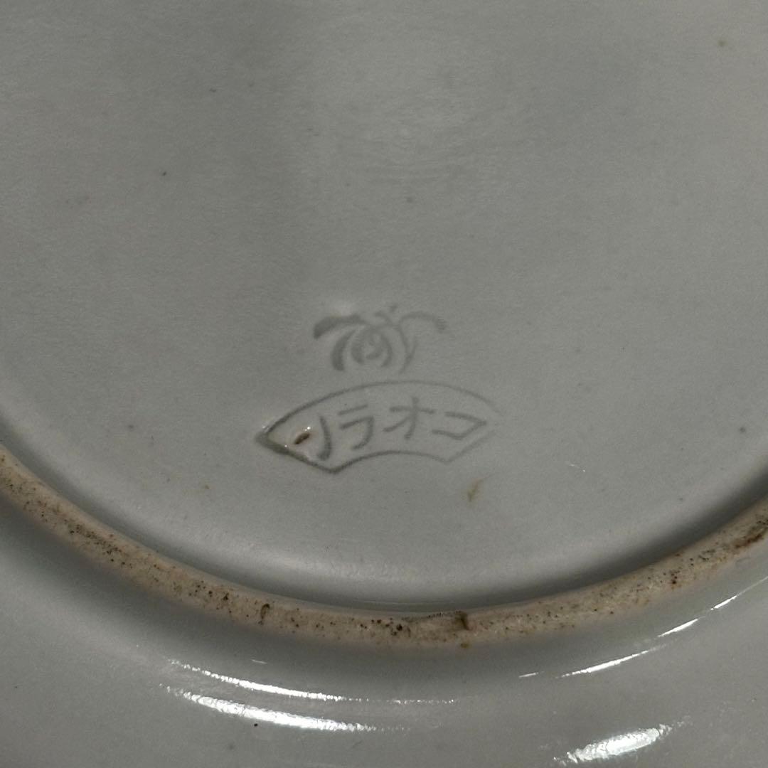 珍しい柄　印判皿