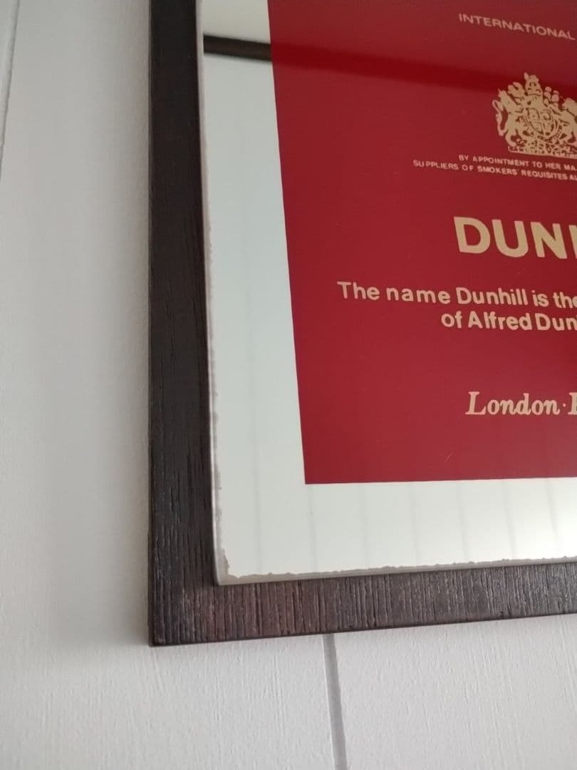 ヴィンテージ　パブミラー　鏡　アート　インテリア　ダンヒル　セーラム　昭和レトロ