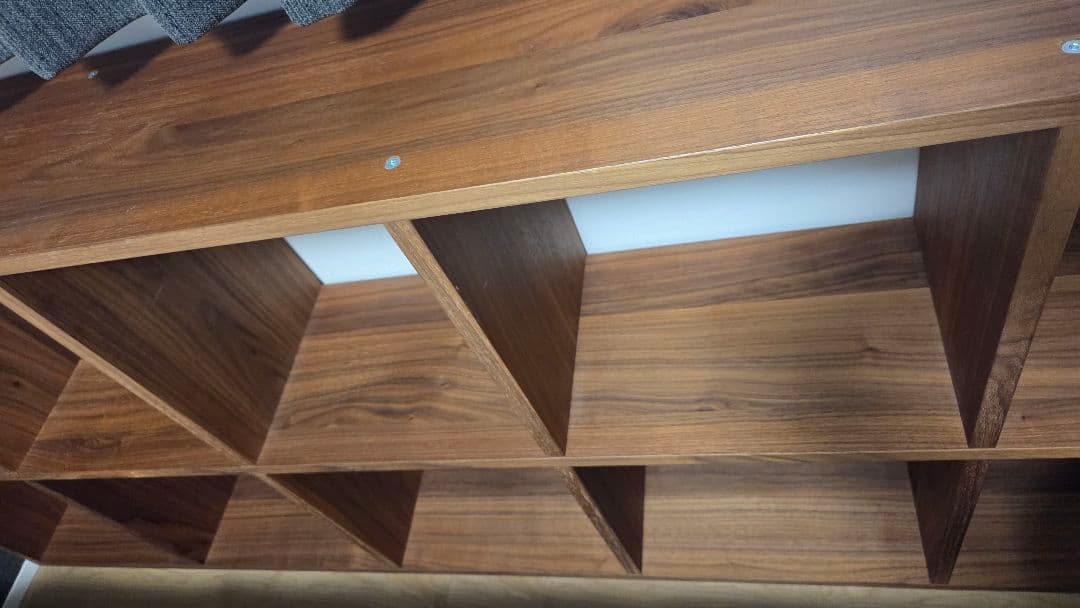 たた 無印良品 スタッキングシェルフセット・５段×３列・ウォールナット材