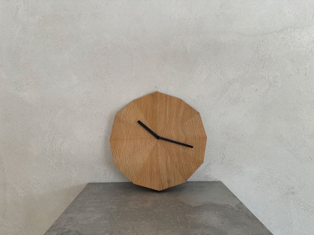 DELTA CLOCK デルタクロック オーク 黒針 LAWA DESIGN