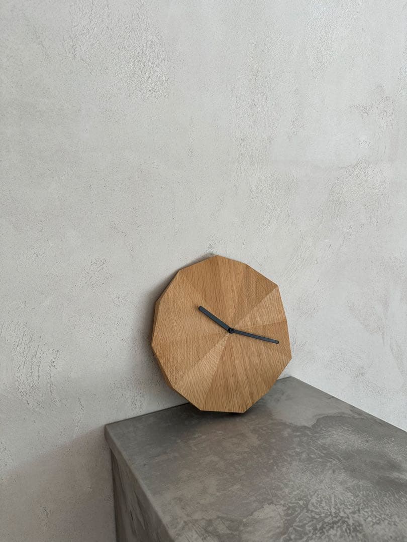 DELTA CLOCK デルタクロック オーク 黒針 LAWA DESIGN