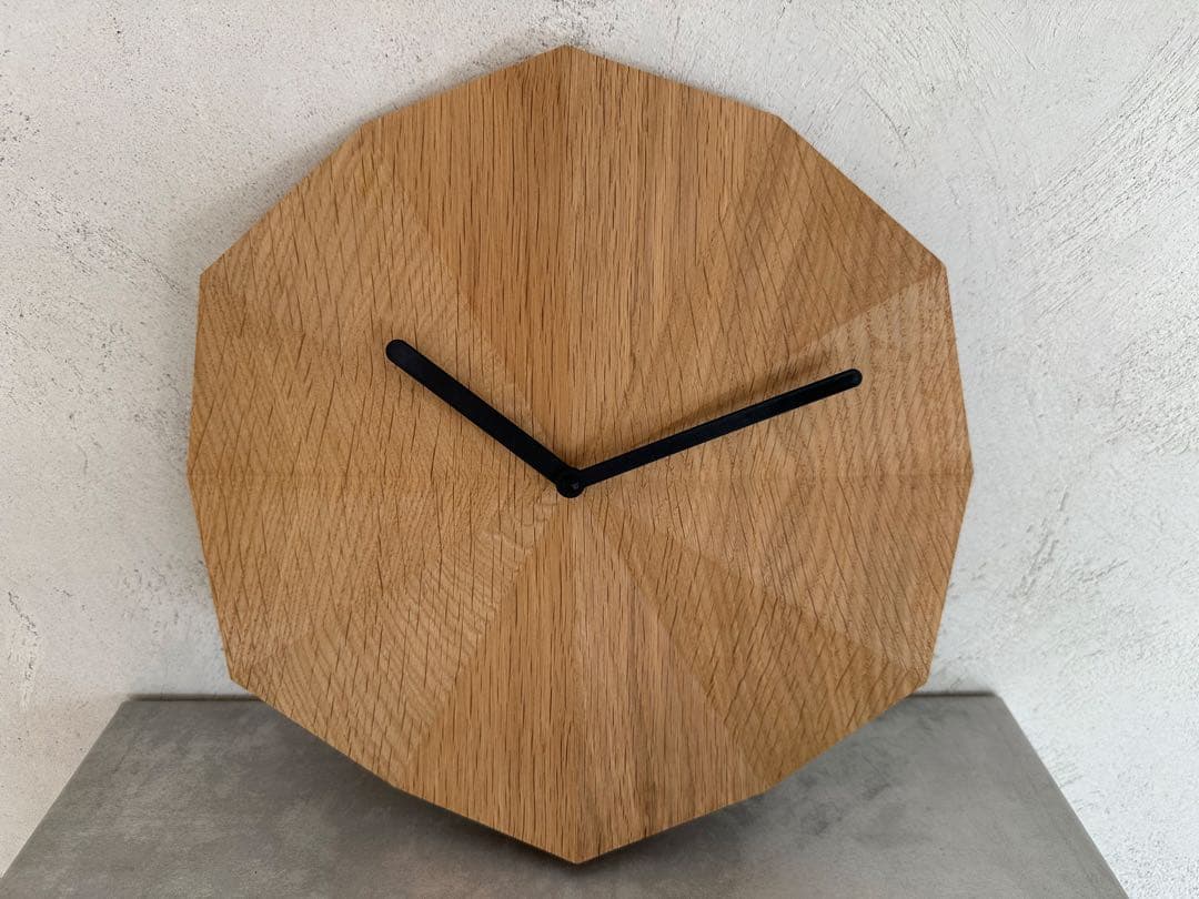 DELTA CLOCK デルタクロック オーク 黒針 LAWA DESIGN