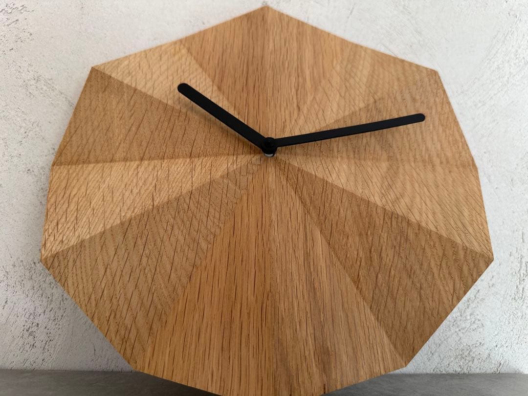 DELTA CLOCK デルタクロック オーク 黒針 LAWA DESIGN