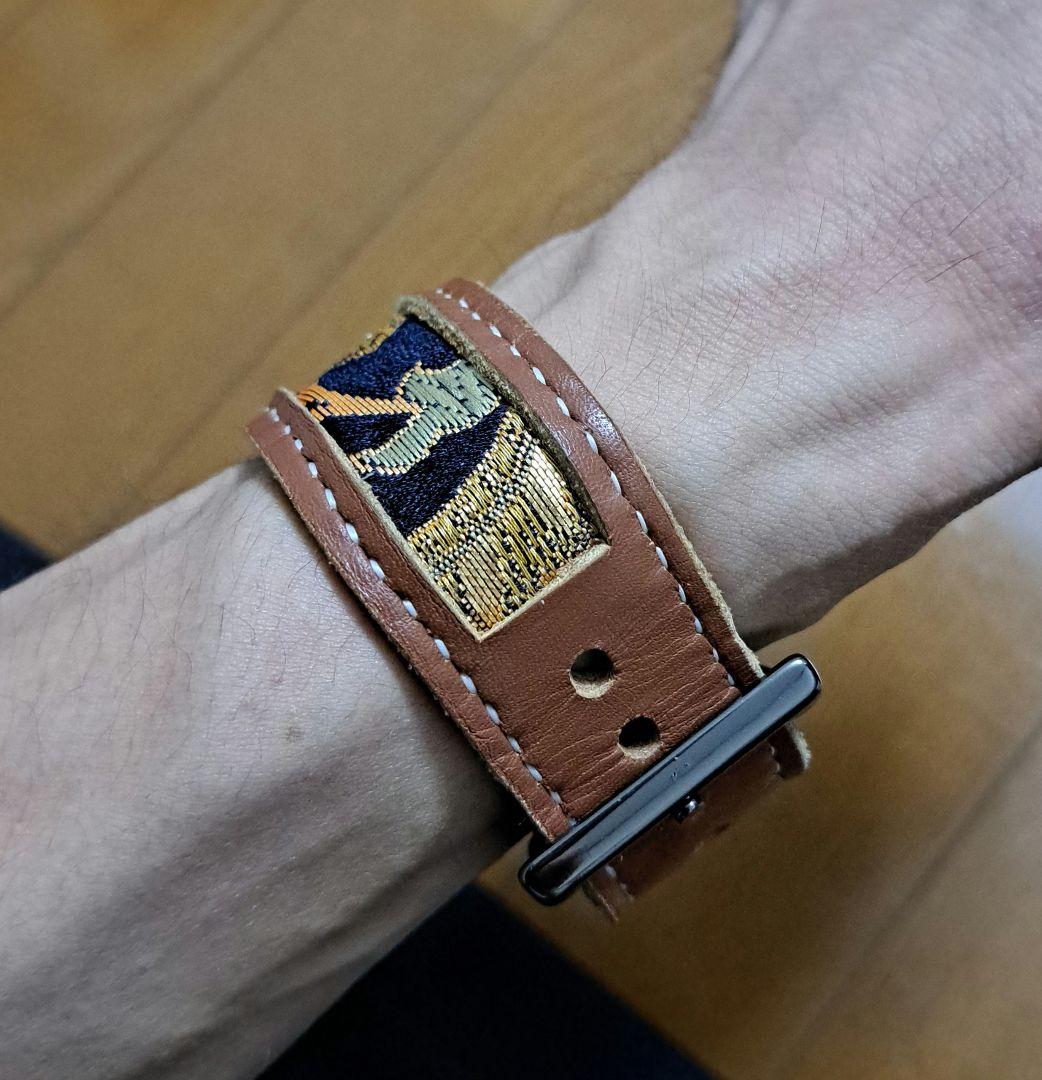 レザーブレスレット 鬼会 おにだまり 和柄