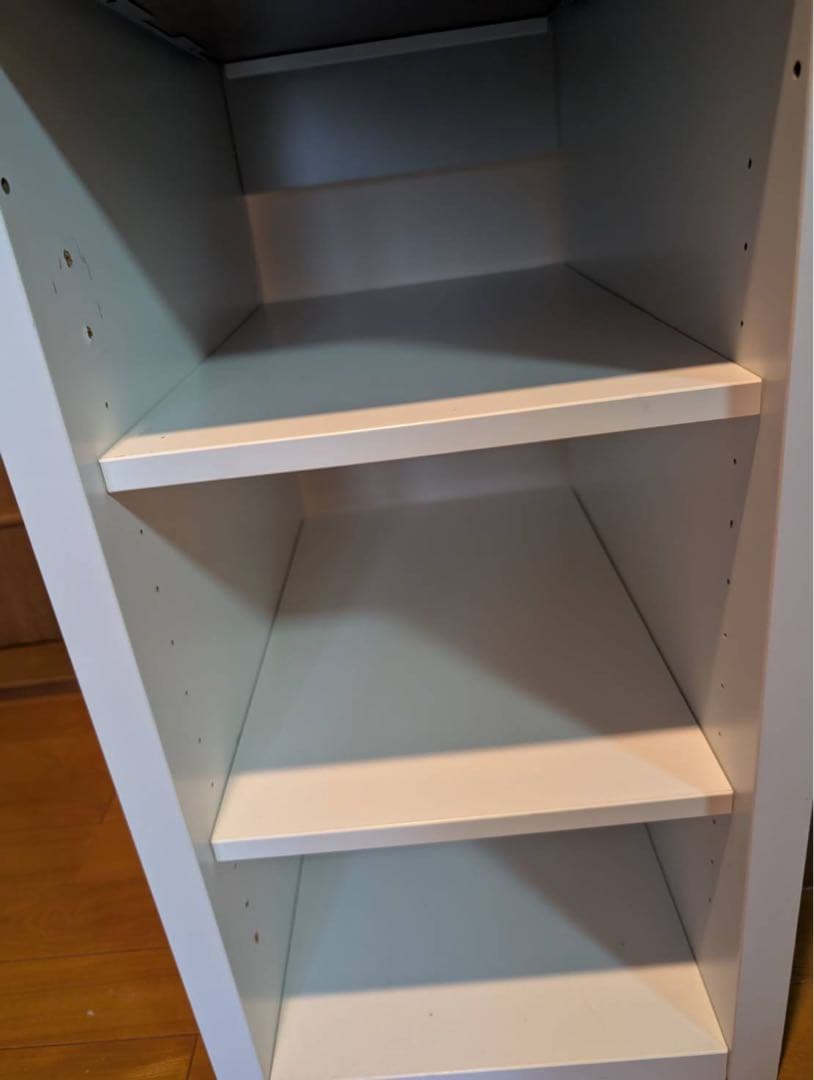 【送料込】IKEA ミッケ ホワイト パソコンデスク 収納棚シェルフ 学習机