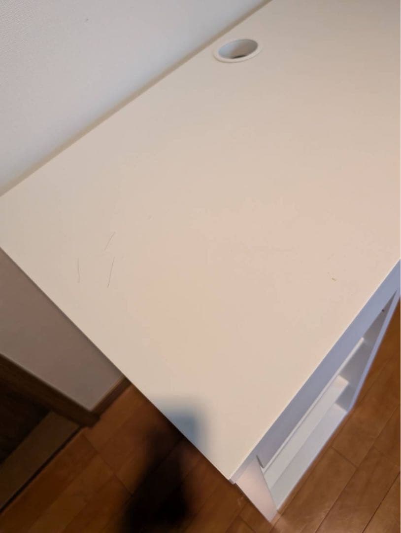 【送料込】IKEA ミッケ ホワイト パソコンデスク 収納棚シェルフ 学習机