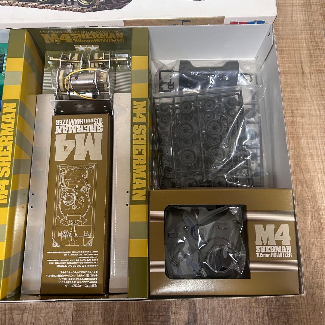 超希少　未組立 タミヤ 1/16 RCタンク M4 シャーマン 105mm
