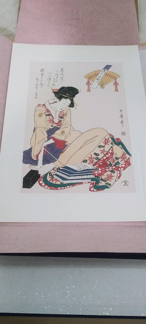 手摺り木版画　歌麿名作拾遺集