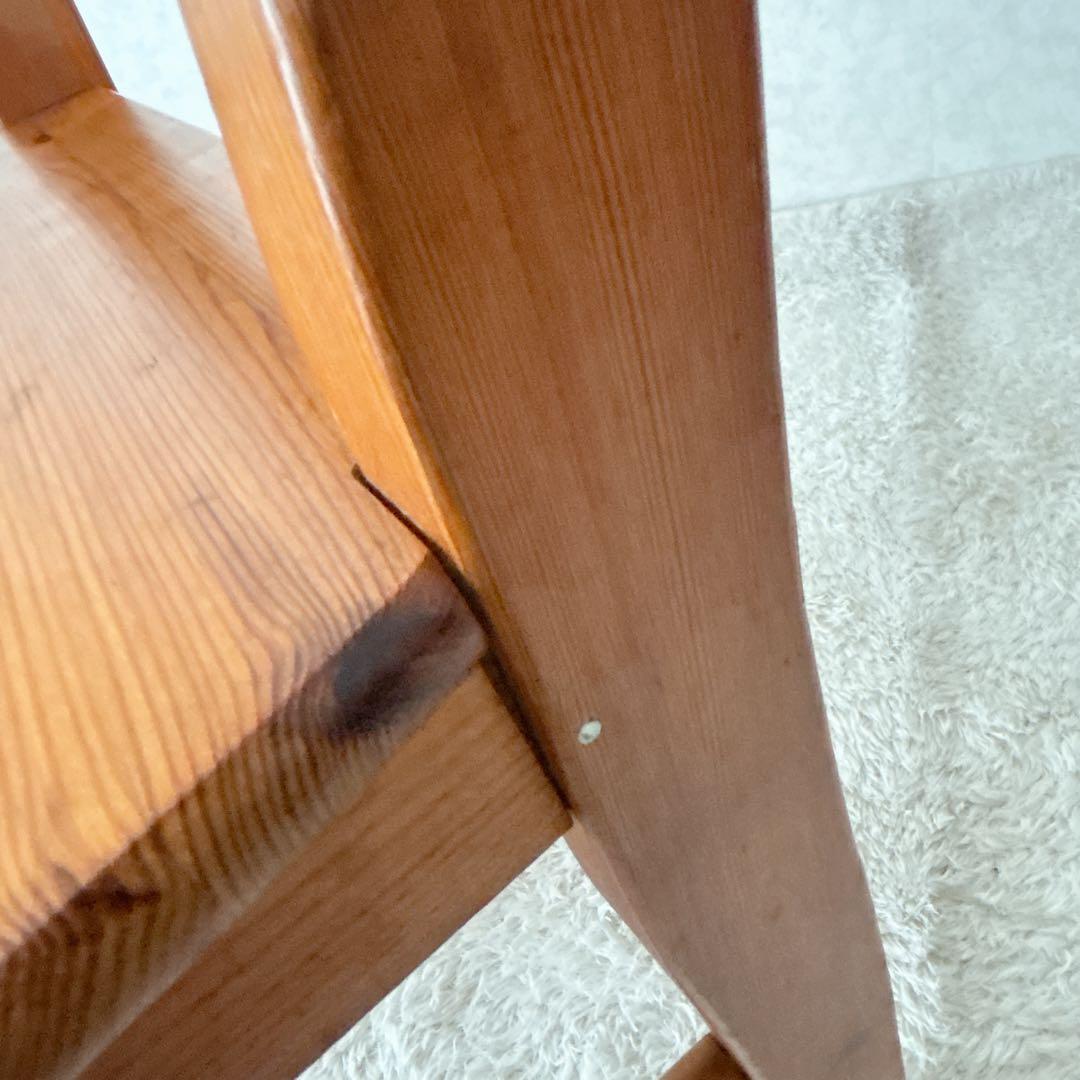 難有り】カントリー パイン材　天然木　椅子　ダイニングチェア