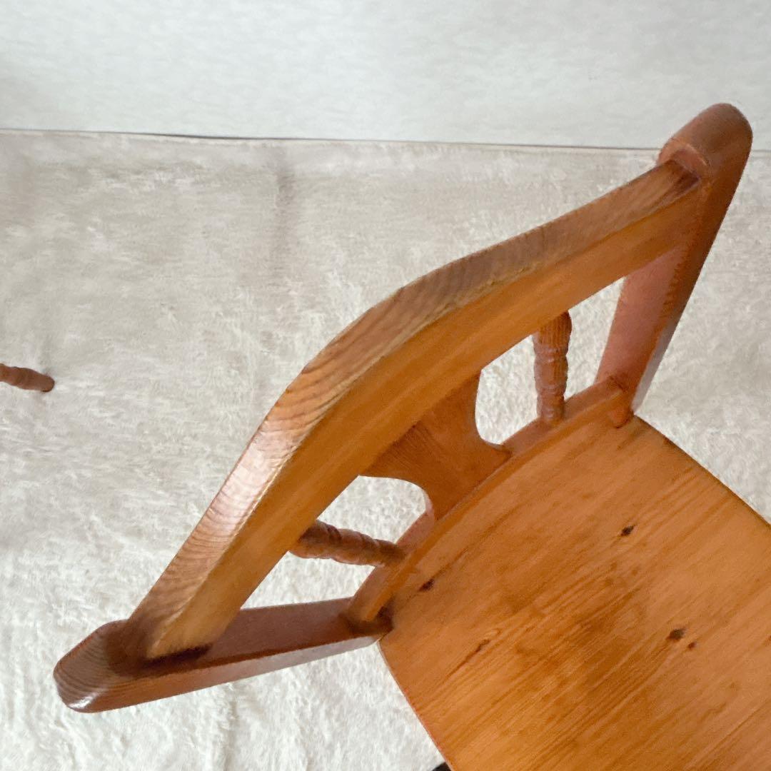 難有り】カントリー パイン材　天然木　椅子　ダイニングチェア