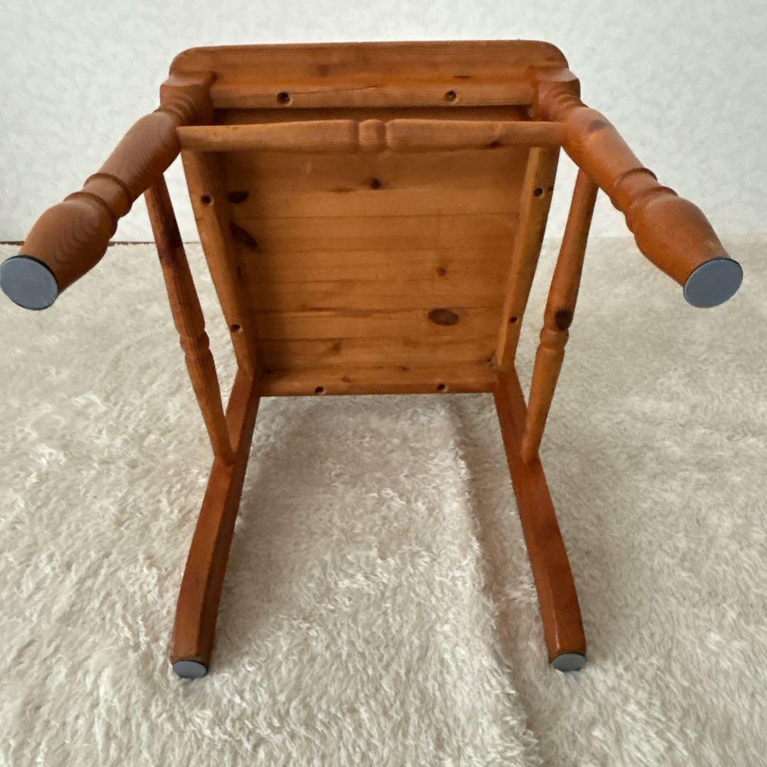 難有り】カントリー パイン材　天然木　椅子　ダイニングチェア