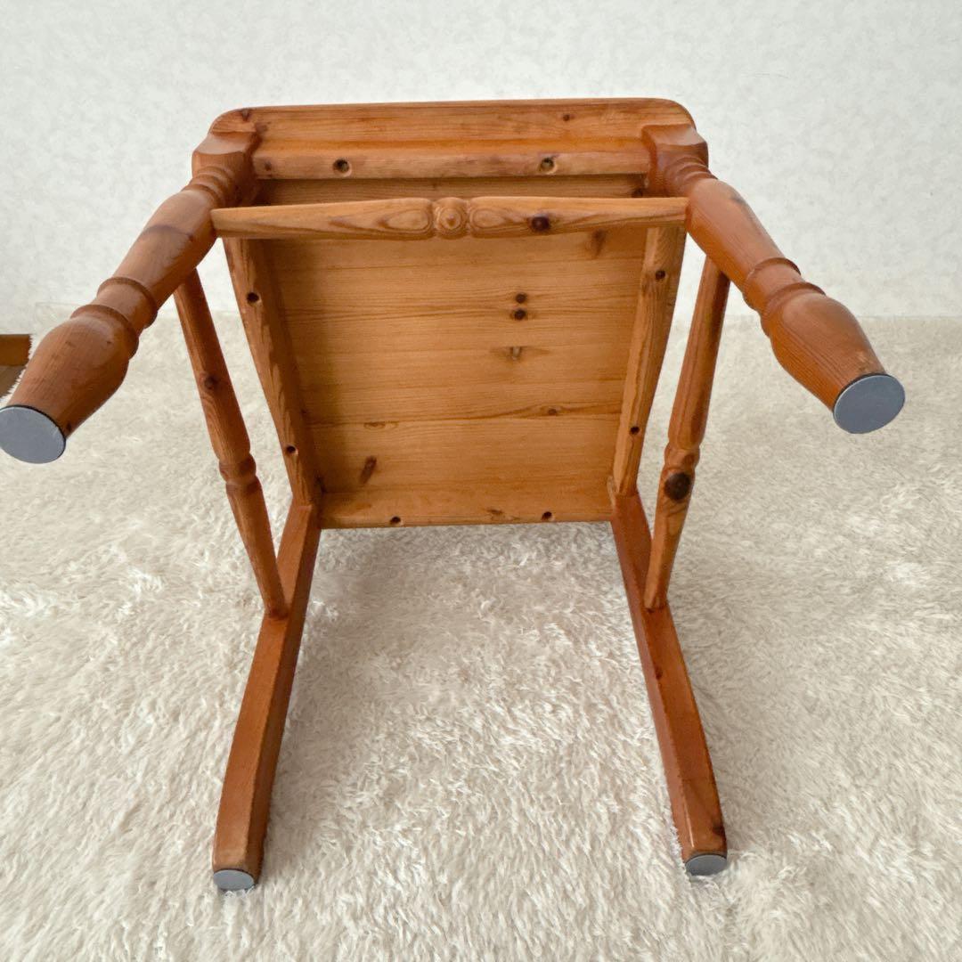 難有り】カントリー パイン材　天然木　椅子　ダイニングチェア