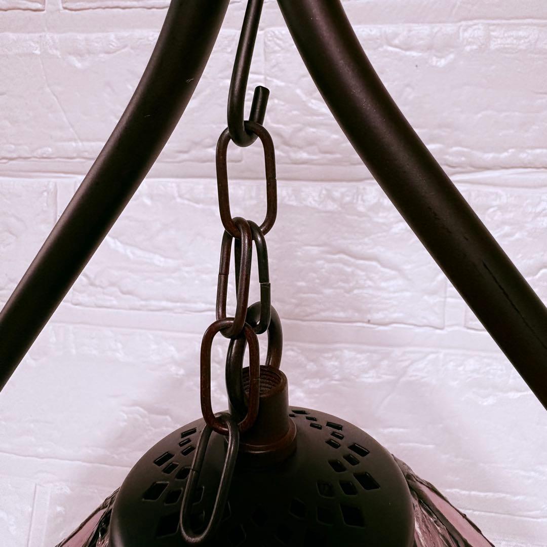 新品未使用　ピンク　ステンドランプ　ステンドガラス　吊り下げ型　桜　ハナハナ