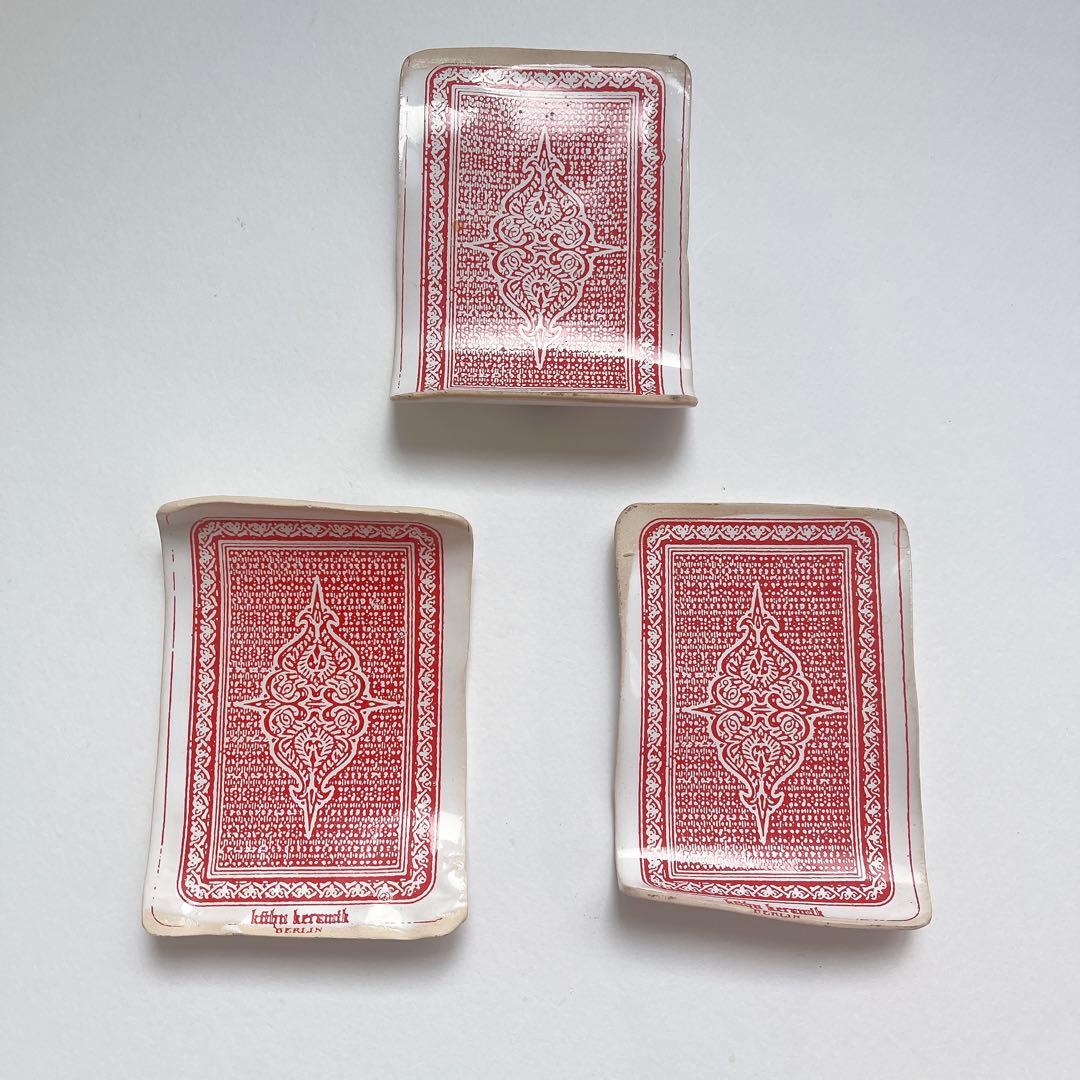 Kuhn Keramik クーンケラミック 陶器トランプ　3つセット