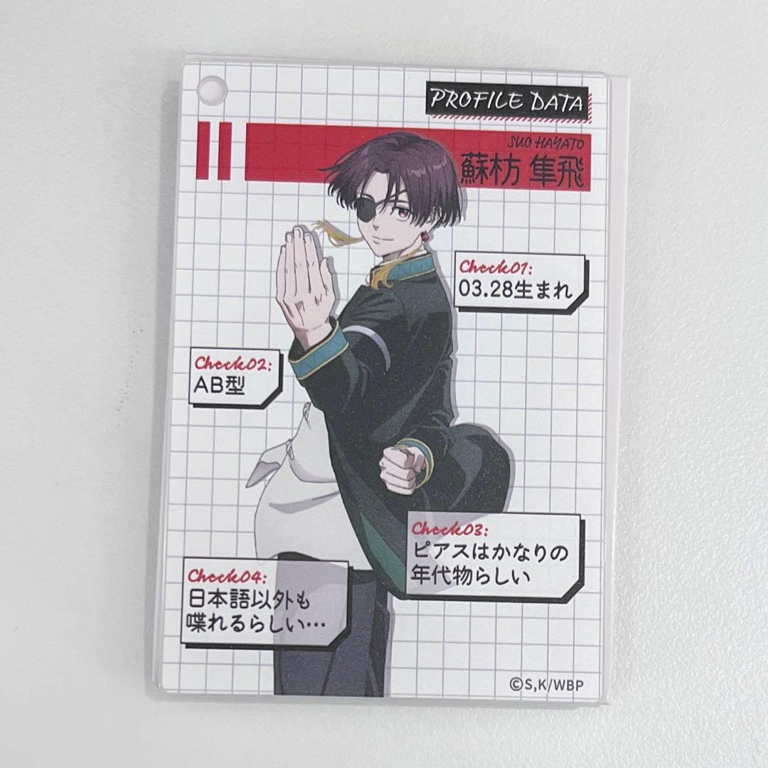ウィンドブレーカー 蘇枋隼飛 プロフィールカードキーホルダー - メルカリ