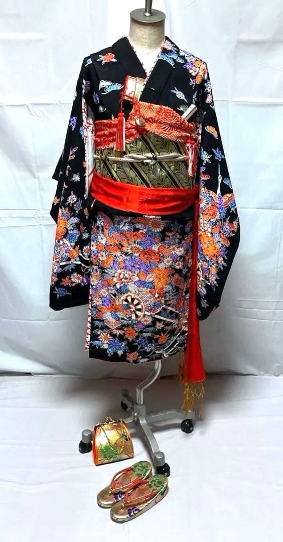 マ*ヨ様 2-上　七五三　舞台衣装　ポリエステル　洗える着物　女の子　着物　7歳