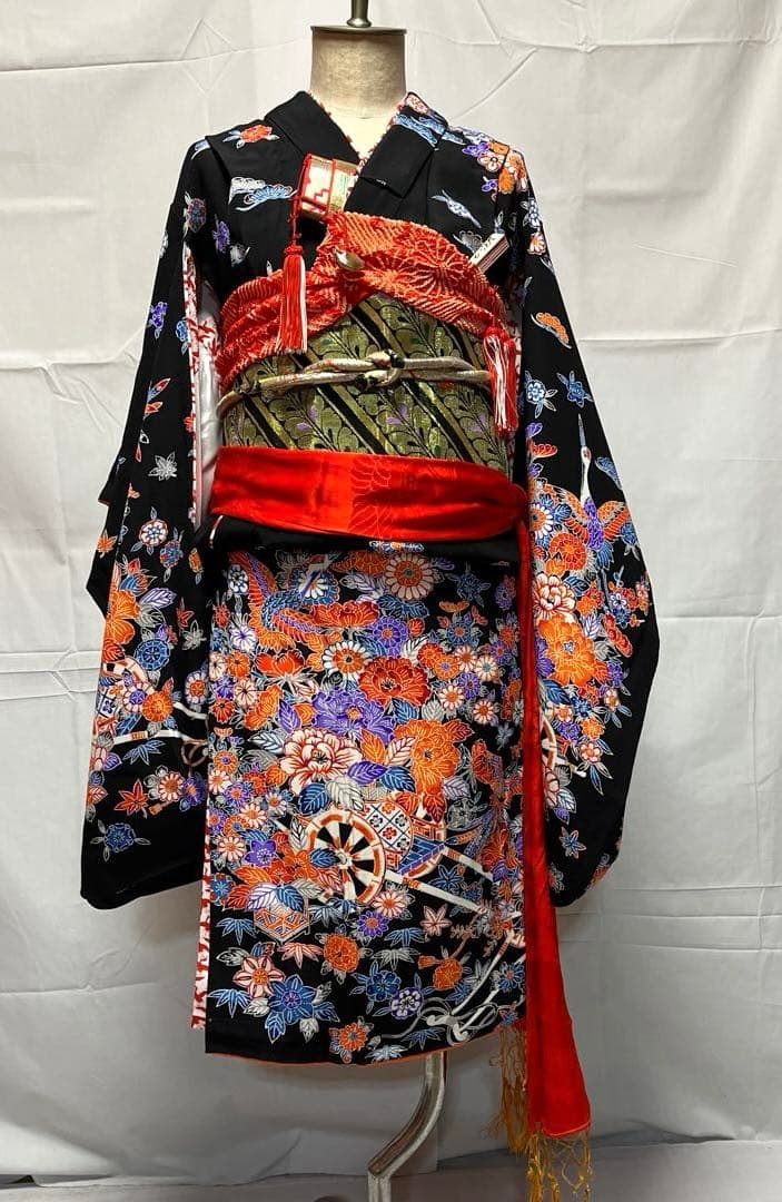 マ*ヨ様 2-上　七五三　舞台衣装　ポリエステル　洗える着物　女の子　着物　7歳